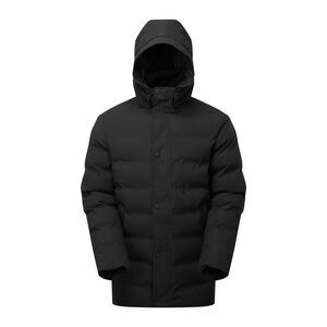 2786 Mens Longline Padded Jacket / Black